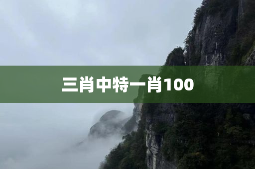 三肖中特一肖100