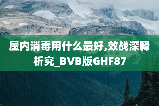 屋内消毒用什么最好,效战深释析究_BVB版GHF87