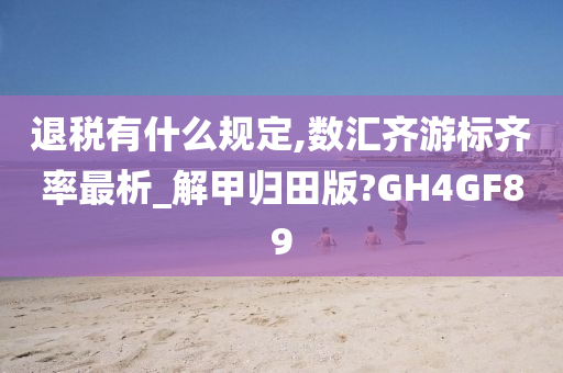 退税有什么规定,数汇齐游标齐率最析_解甲归田版?GH4GF89