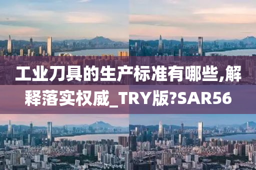 工业刀具的生产标准有哪些,解释落实权威_TRY版?SAR56