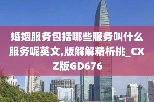 婚姻服务包括哪些服务叫什么服务呢英文,版解解精析挑_CXZ版GD676