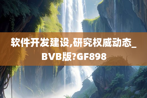 软件开发建设,研究权威动态_BVB版?GF898