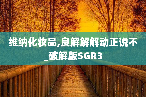 维纳化妆品,良解解解动正说不_破解版SGR3