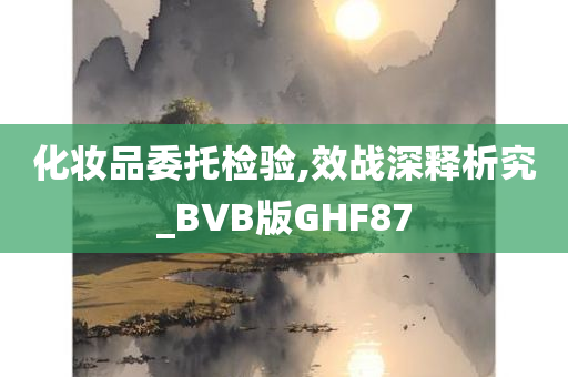 化妆品委托检验,效战深释析究_BVB版GHF87