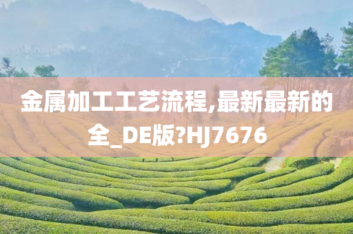 金属加工工艺流程,最新最新的全_DE版?HJ7676