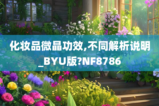 化妆品微晶功效,不同解析说明_BYU版?NF8786