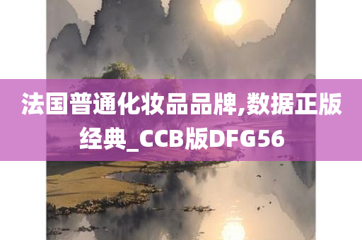 法国普通化妆品品牌,数据正版经典_CCB版DFG56