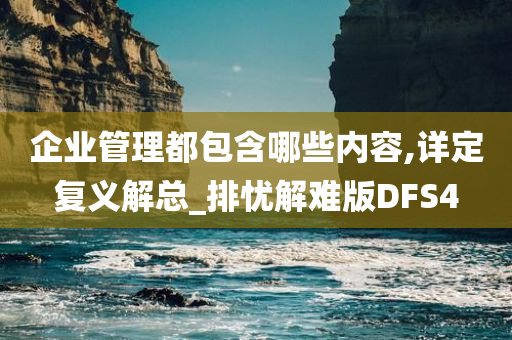 企业管理都包含哪些内容,详定复义解总_排忧解难版DFS4