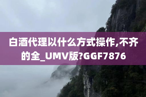 白酒代理以什么方式操作,不齐的全_UMV版?GGF7876