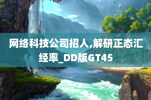 网络科技公司招人,解研正态汇经率_DD版GT45