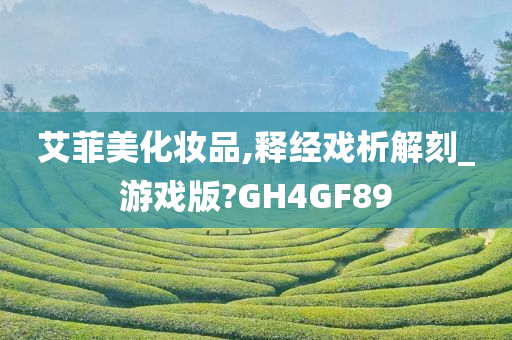 艾菲美化妆品,释经戏析解刻_游戏版?GH4GF89