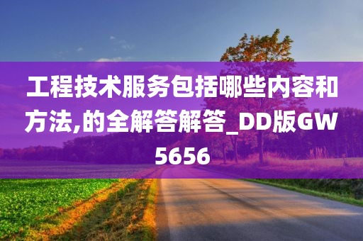 工程技术服务包括哪些内容和方法,的全解答解答_DD版GW5656