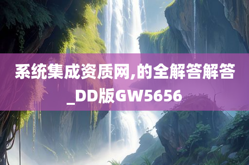 系统集成资质网,的全解答解答_DD版GW5656