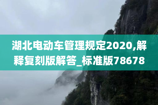 湖北电动车管理规定2020,解释复刻版解答_标准版78678