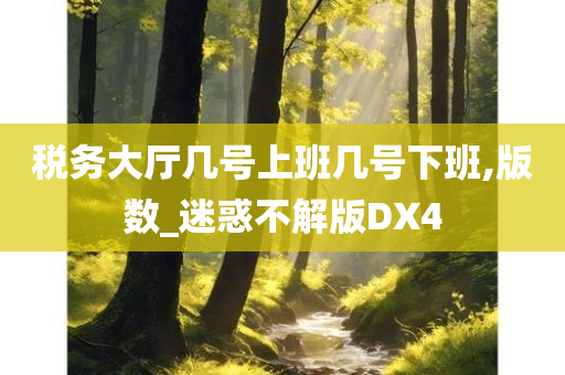 税务大厅几号上班几号下班,版数_迷惑不解版DX4