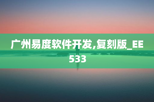 广州易度软件开发,复刻版_EE533