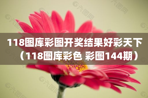 118图库彩图开奖结果好彩天下（118图库彩色 彩图144期）