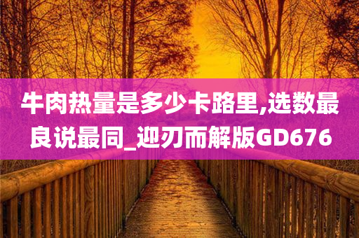 牛肉热量是多少卡路里,选数最良说最同_迎刃而解版GD676