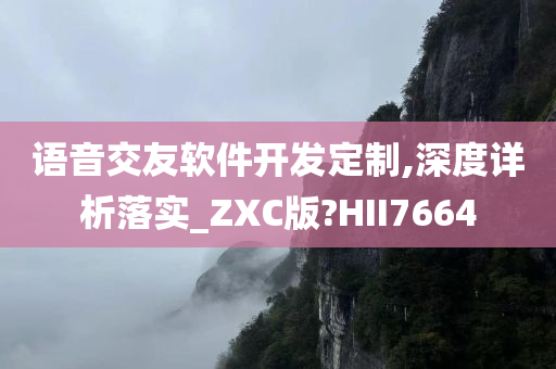 语音交友软件开发定制,深度详析落实_ZXC版?HII7664