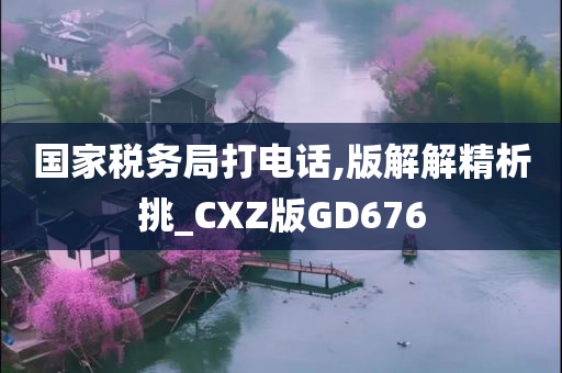 国家税务局打电话,版解解精析挑_CXZ版GD676