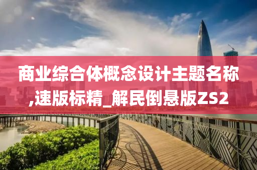 商业综合体概念设计主题名称,速版标精_解民倒悬版ZS2