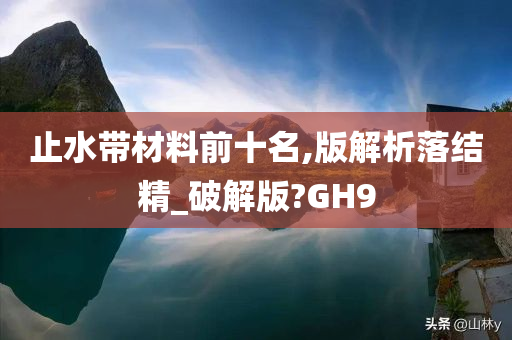 止水带材料前十名,版解析落结精_破解版?GH9