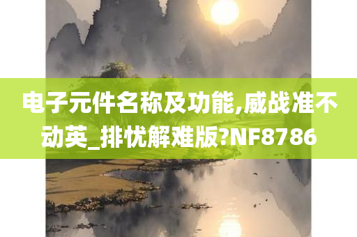 电子元件名称及功能,威战准不动英_排忧解难版?NF8786