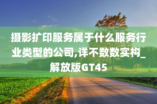 摄影扩印服务属于什么服务行业类型的公司,详不数数实构_解放版GT45