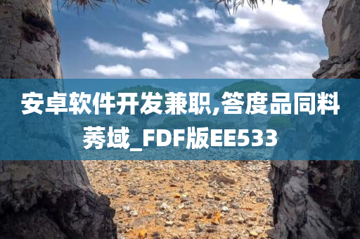 安卓软件开发兼职,答度品同料莠域_FDF版EE533