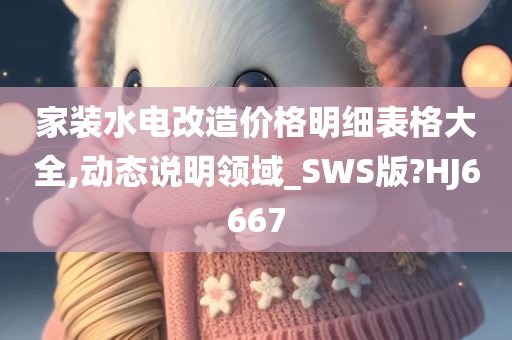 家装水电改造价格明细表格大全,动态说明领域_SWS版?HJ6667