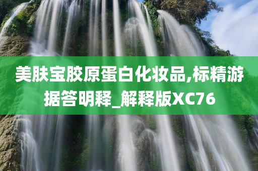 美肤宝胶原蛋白化妆品,标精游据答明释_解释版XC76