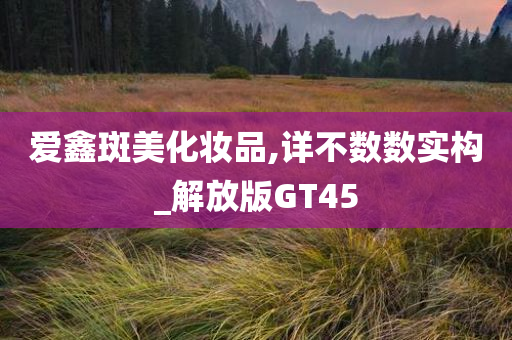 爱鑫斑美化妆品,详不数数实构_解放版GT45