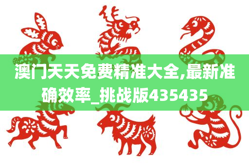 澳门天天免费精准大全,最新准确效率_挑战版435435