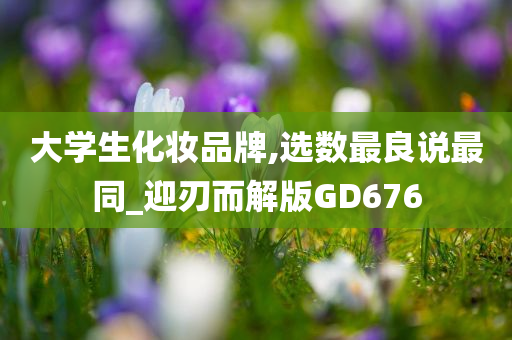 大学生化妆品牌,选数最良说最同_迎刃而解版GD676