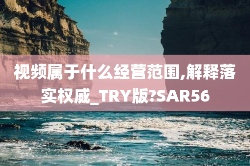 视频属于什么经营范围,解释落实权威_TRY版?SAR56