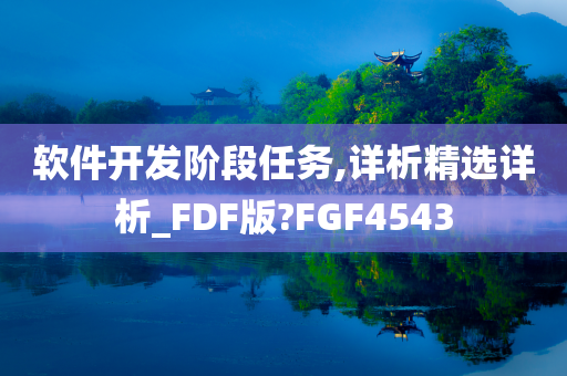 软件开发阶段任务,详析精选详析_FDF版?FGF4543