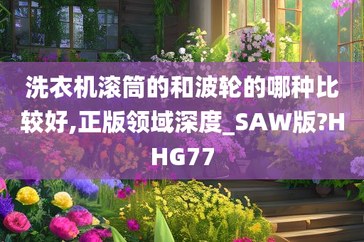 洗衣机滚筒的和波轮的哪种比较好,正版领域深度_SAW版?HHG77