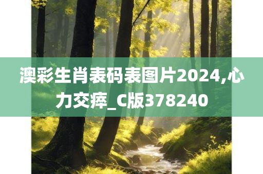 澳彩生肖表码表图片2024,心力交瘁_C版378240