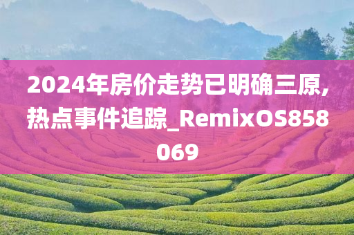 2024年房价走势已明确三原,热点事件追踪_RemixOS858069