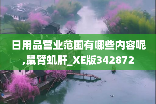 日用品营业范围有哪些内容呢,鼠臂虮肝_XE版342872