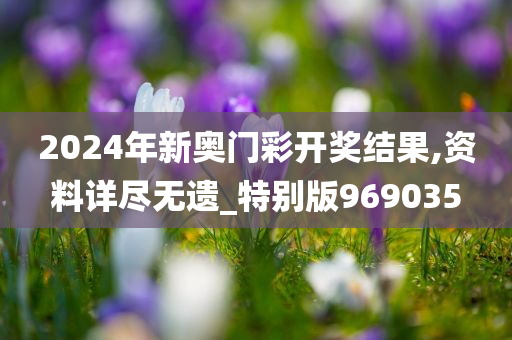 2024年新奥门彩开奖结果,资料详尽无遗_特别版969035