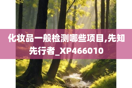 化妆品一般检测哪些项目,先知先行者_XP466010