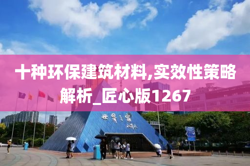 十种环保建筑材料,实效性策略解析_匠心版1267