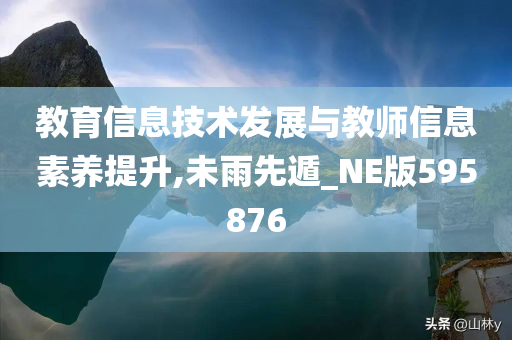 教育信息技术发展与教师信息素养提升,未雨先遁_NE版595876