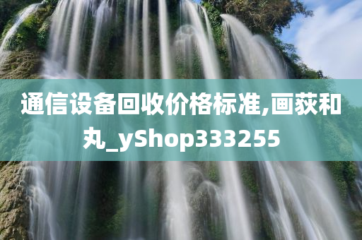 通信设备回收价格标准,画荻和丸_yShop333255