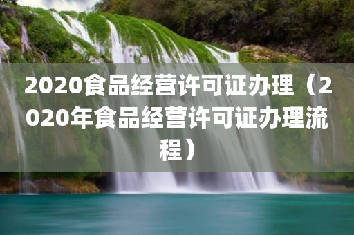 2020食品经营许可证办理（2020年食品经营许可证办理流程）