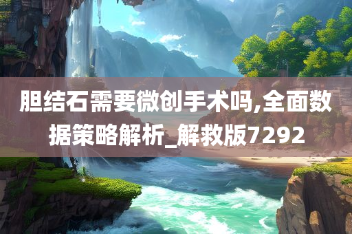 胆结石需要微创手术吗,全面数据策略解析_解救版7292