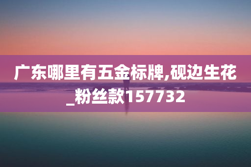 广东哪里有五金标牌,砚边生花_粉丝款157732