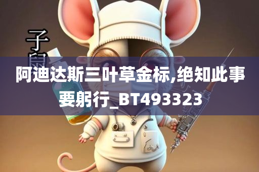 阿迪达斯三叶草金标,绝知此事要躬行_BT493323