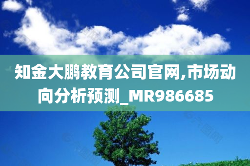 知金大鹏教育公司官网,市场动向分析预测_MR986685